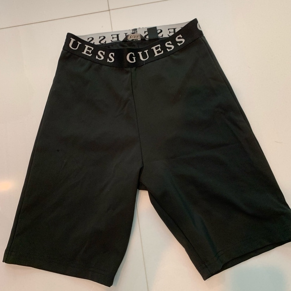 Black guess biker shorts